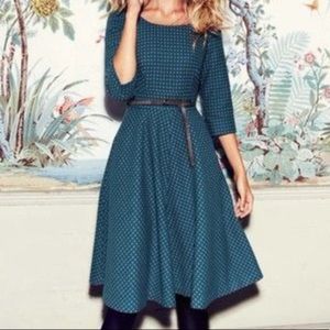 Boden polka dot dress.